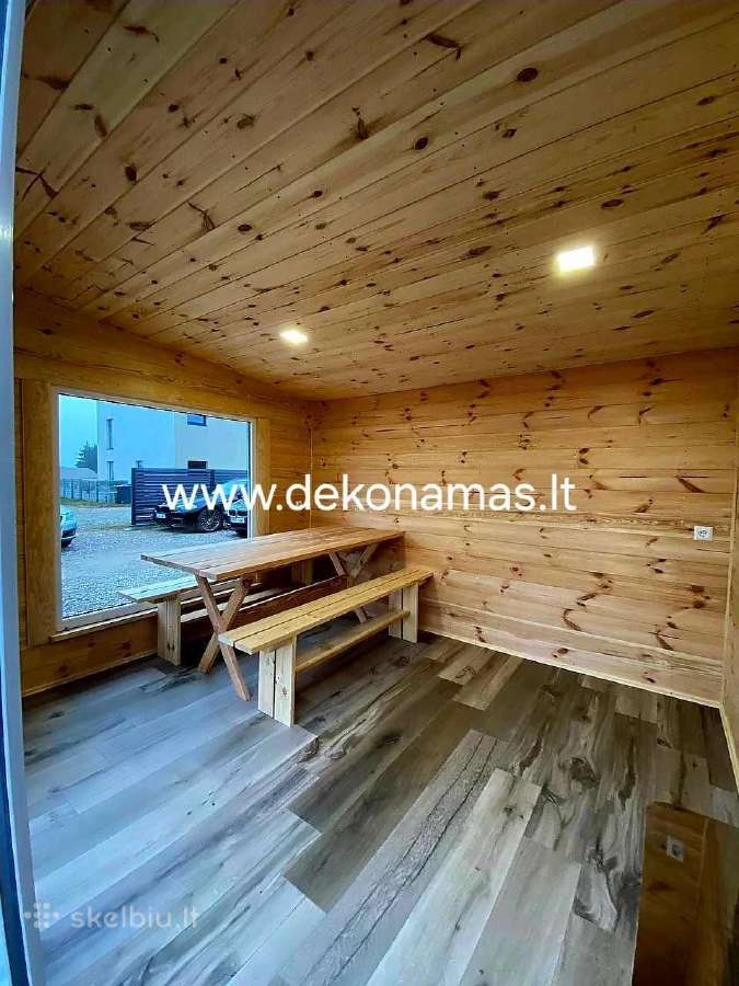 Karkasinė lauko pirtis su terasa 6x5,5 m - nuotraukos Nr. 7