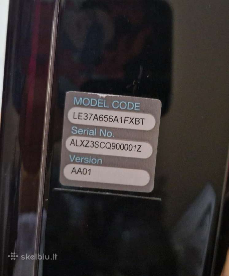 Samsung Le37a656a1fxbt dalims /remontui +pultelis - nuotraukos Nr. 3