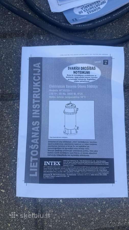 Intex baseino vandens šildytuvas - nuotraukos Nr. 5