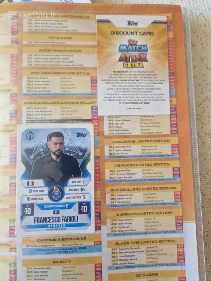 Parduodu futbolo korteles - nuotraukos Nr. 7