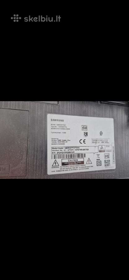 Samsung Qe65q77t televizorius, su ekrano defektu - nuotraukos Nr. 4