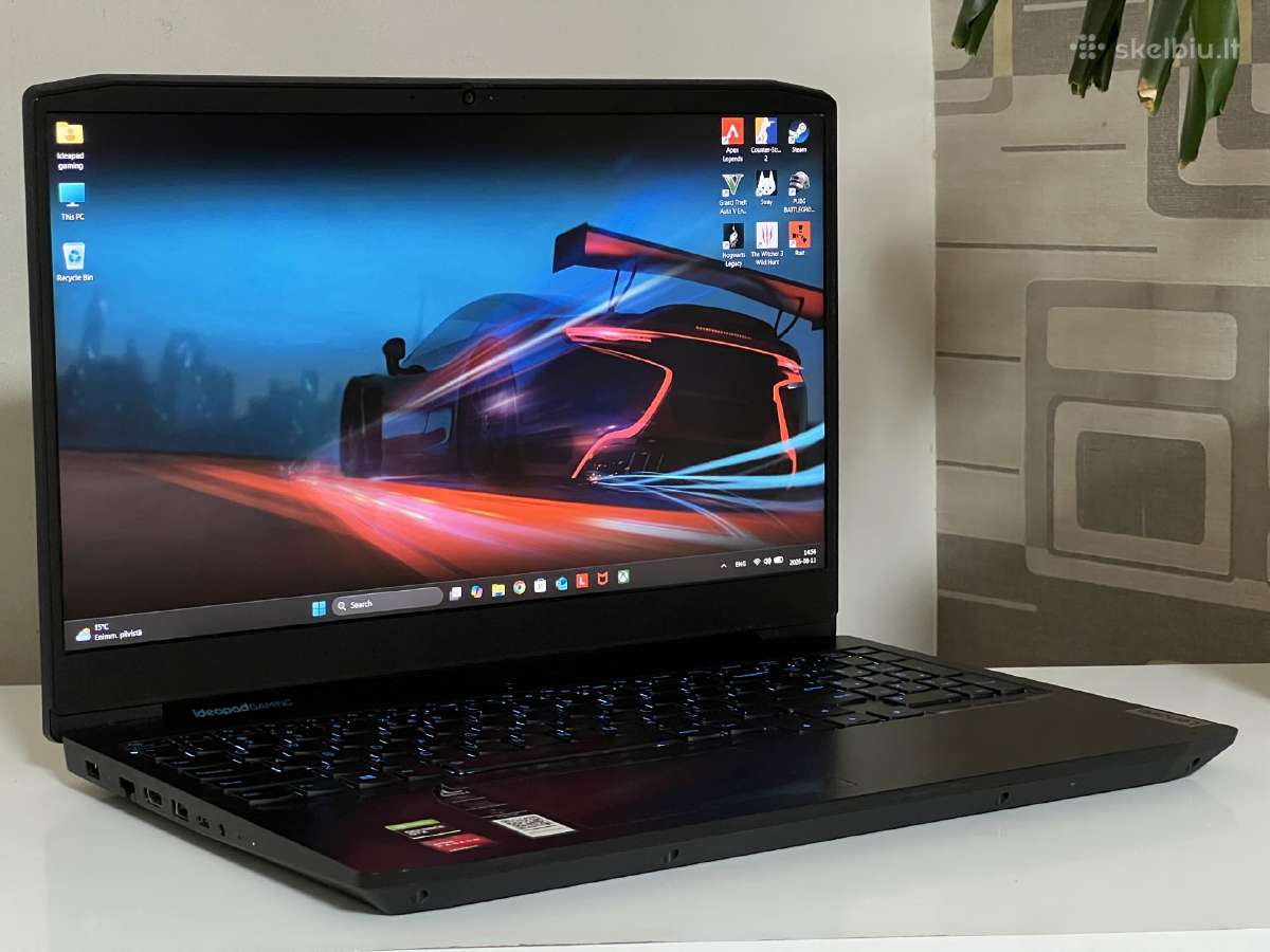Parduodamas Ideapad Gaming su Gtx 1650, Ryzen 5. - nuotraukos Nr. 2