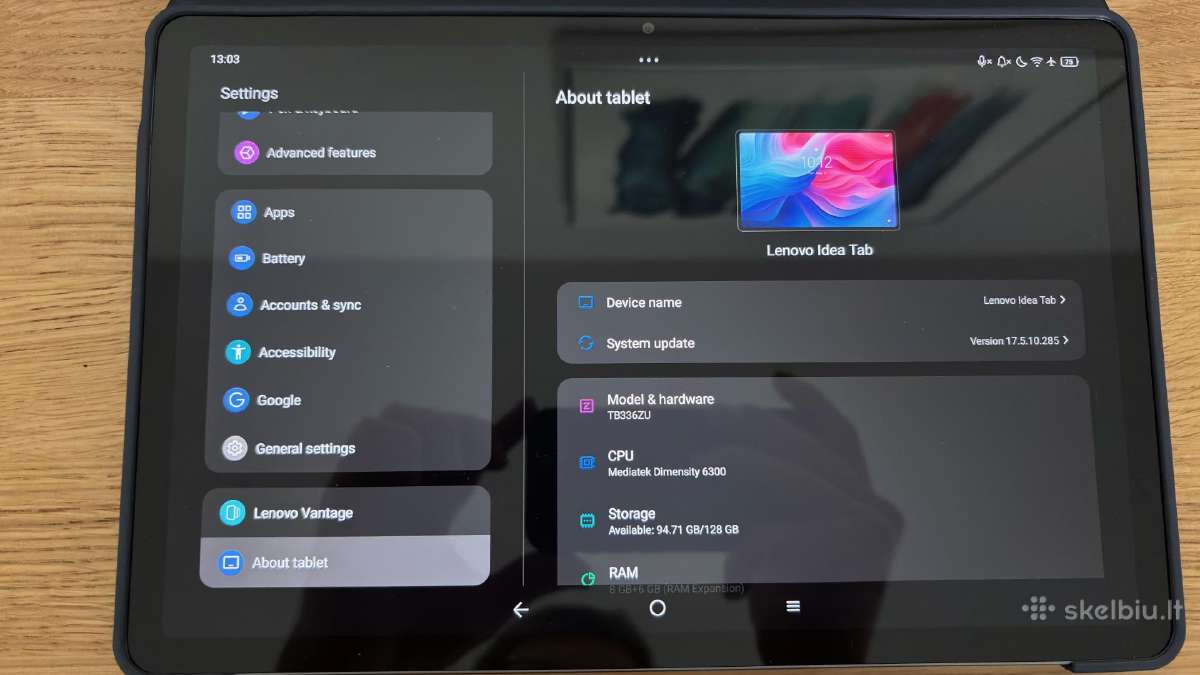Lenovo Idea Tab Tb336zu - nuotraukos Nr. 3