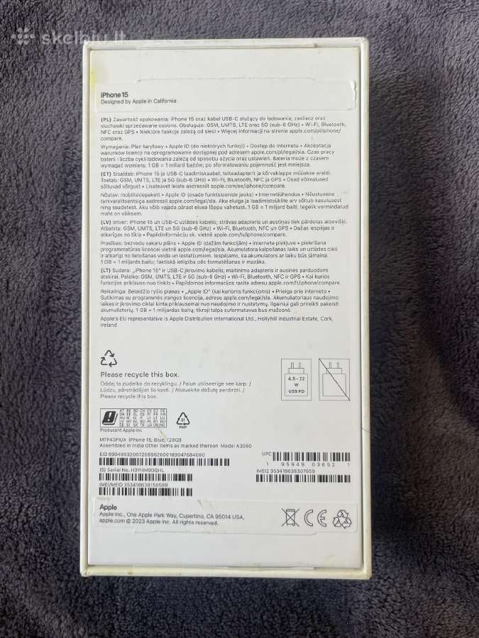 iPhone 15 - 128gb - nuotraukos Nr. 12
