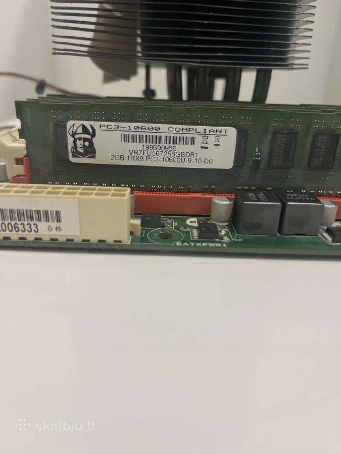 8gb ddr3 RAM xeon 1220 (i5 2400) lga 1155 - nuotraukos Nr. 2