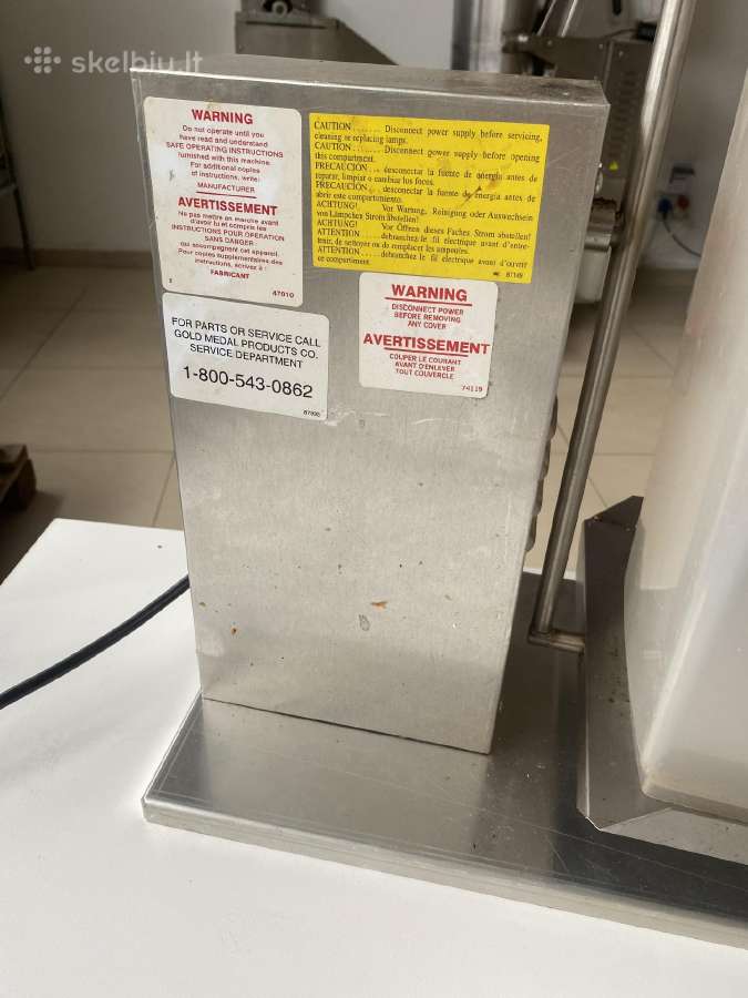 Gold Medal Mark 10 Corntreat Cooker/mixer ir kiti - nuotraukos Nr. 25