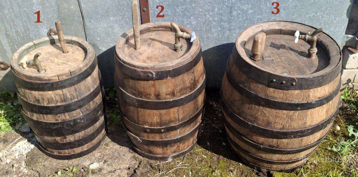 Senovinės Ąžuolinės Bačkos statinės, kibirai - nuotraukos Nr. 2