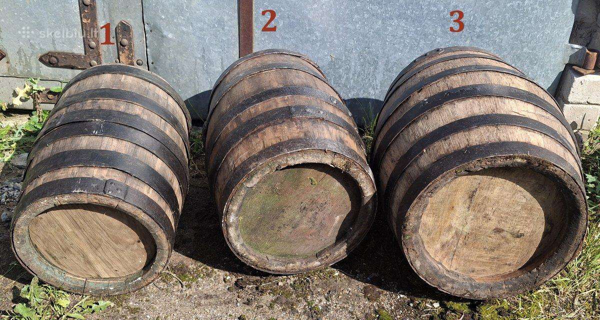 Senovinės Ąžuolinės Bačkos statinės, kibirai - nuotraukos Nr. 3