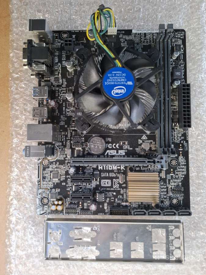 Asus H110m-k + i3-7100 + aušintuvas. Lga1151 - nuotraukos Nr. 2