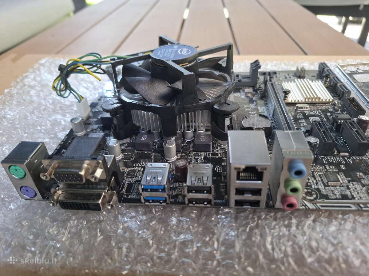 Asus H110m-k + i3-7100 + aušintuvas. Lga1151 - nuotraukos Nr. 3