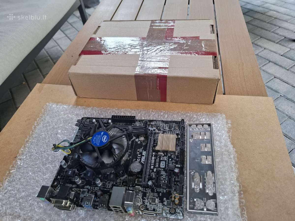 Asus H110m-k + i3-7100 + aušintuvas. Lga1151 - nuotraukos Nr. 5