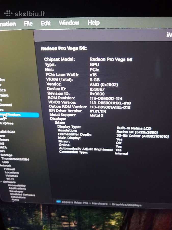 iMac Pro 27 10c Xeon/64/1tb SSD - nuotraukos Nr. 2