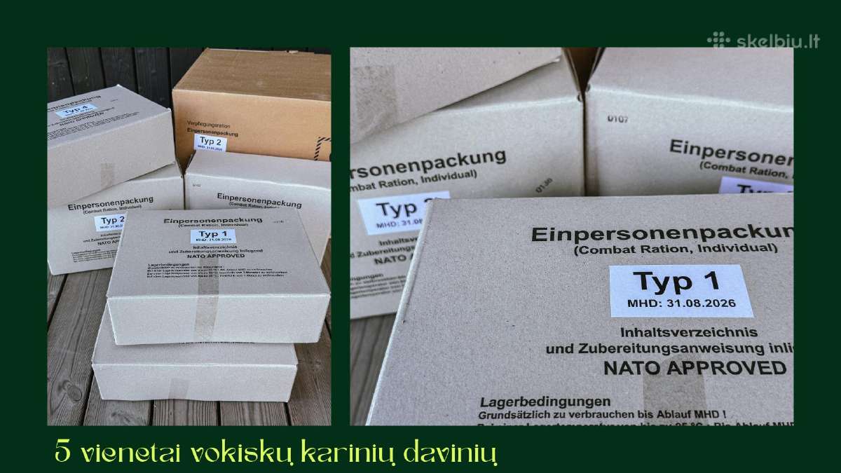 5 vnt 60 Eur vokiškų sausų davinių Mre – 24 h - nuotraukos Nr. 4