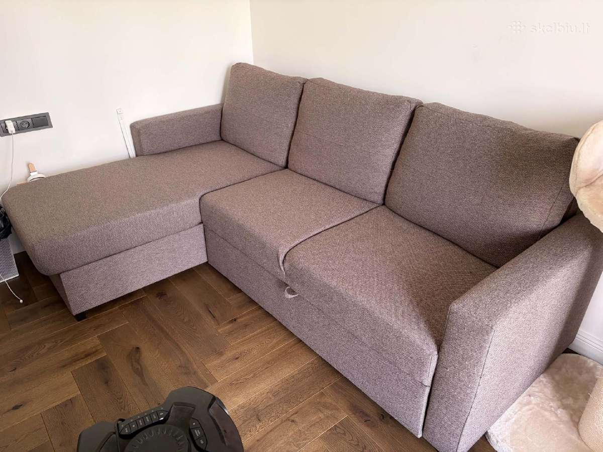 Parduodama kampinė sofa su miegamąja funkcija. - nuotraukos Nr. 2