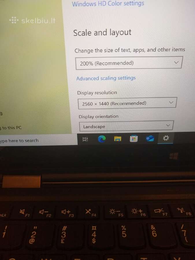 X1 Yoga 2k ekranas/256gb SSD - nuotraukos Nr. 7