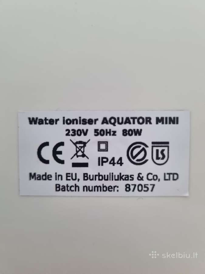 Vandens jonizatorius aquator mini - nuotraukos Nr. 5