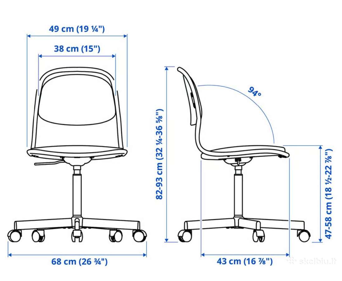 Ikea Orfjall sukamoji kėdė - nuotraukos Nr. 2