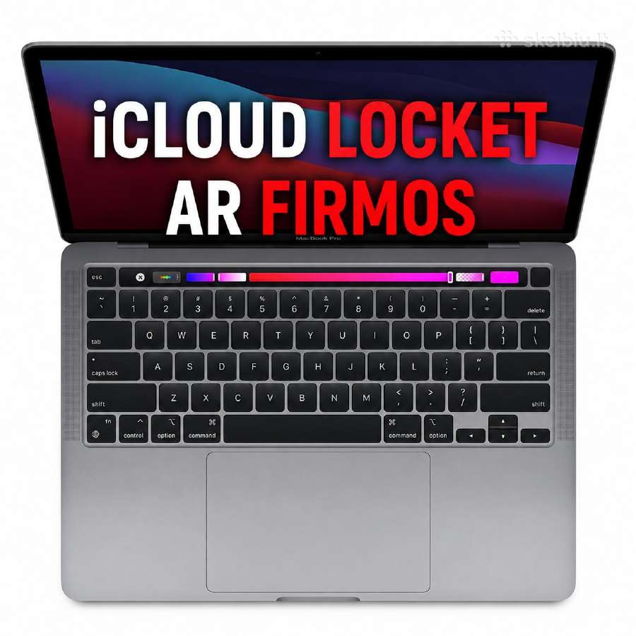 Perku MacBook Pro 13 M1 A2338 iCloud/ Mdm/dalimis - nuotraukos Nr. 2