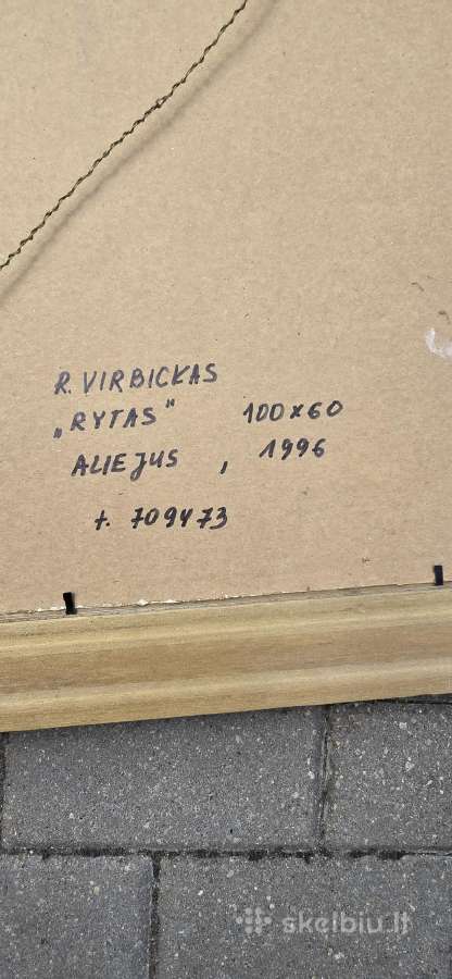 Parduodu paveiksla Rytas R. Virbicko - nuotraukos Nr. 2