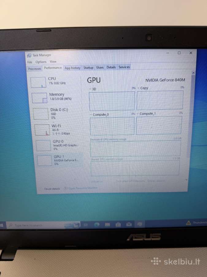 Asus X550l /i3/4 RAM/120 SSD / Geforce 840m 2 GB - nuotraukos Nr. 4