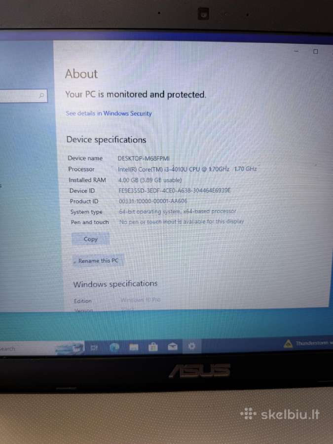 Asus X550l /i3/4 RAM/120 SSD / Geforce 840m 2 GB - nuotraukos Nr. 5