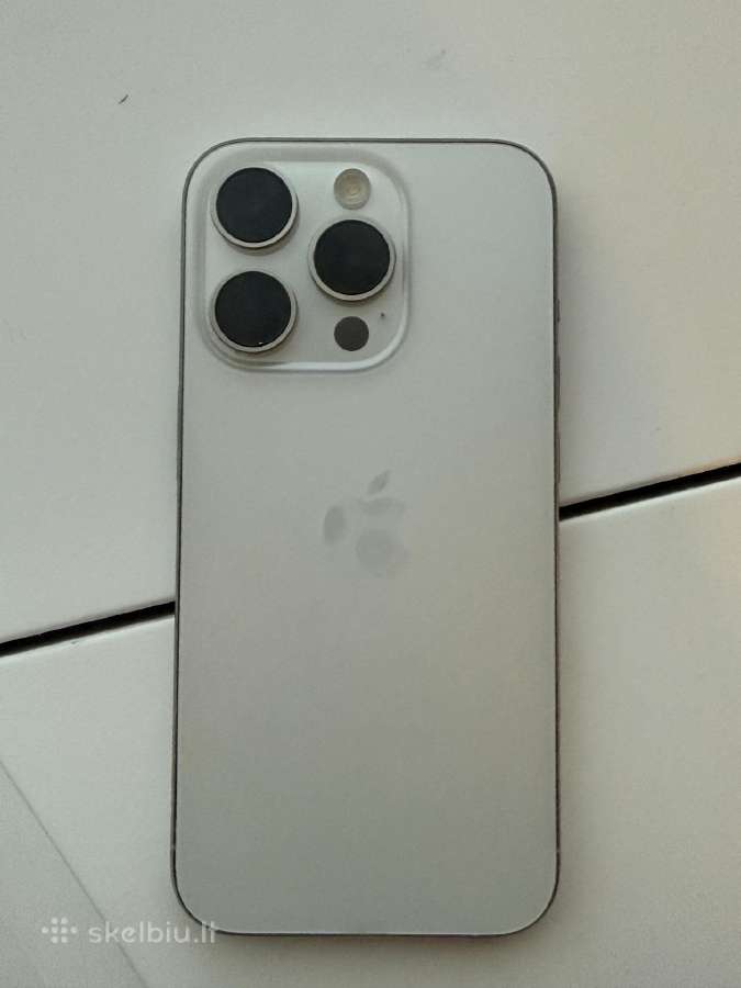 Parduodamas iPhone 15 Pro 512 GB White Titanium - nuotraukos Nr. 3