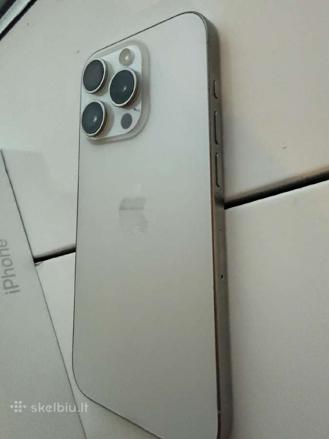 Parduodamas iPhone 15 Pro 512 GB White Titanium - nuotraukos Nr. 4