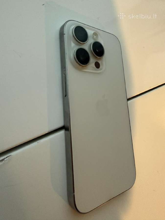 Parduodamas iPhone 15 Pro 512 GB White Titanium - nuotraukos Nr. 5