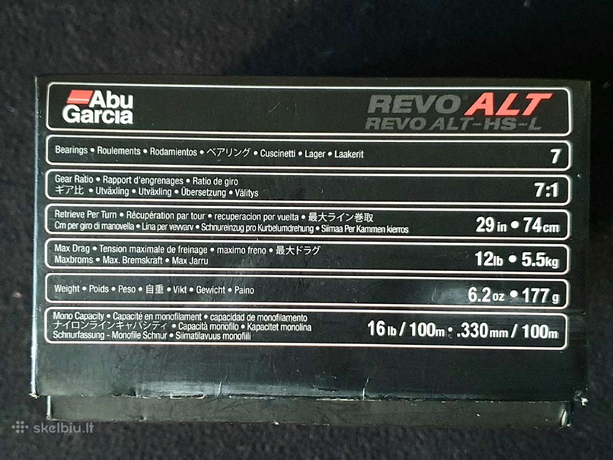 Abu Garcia Revo Alt rite - nuotraukos Nr. 5