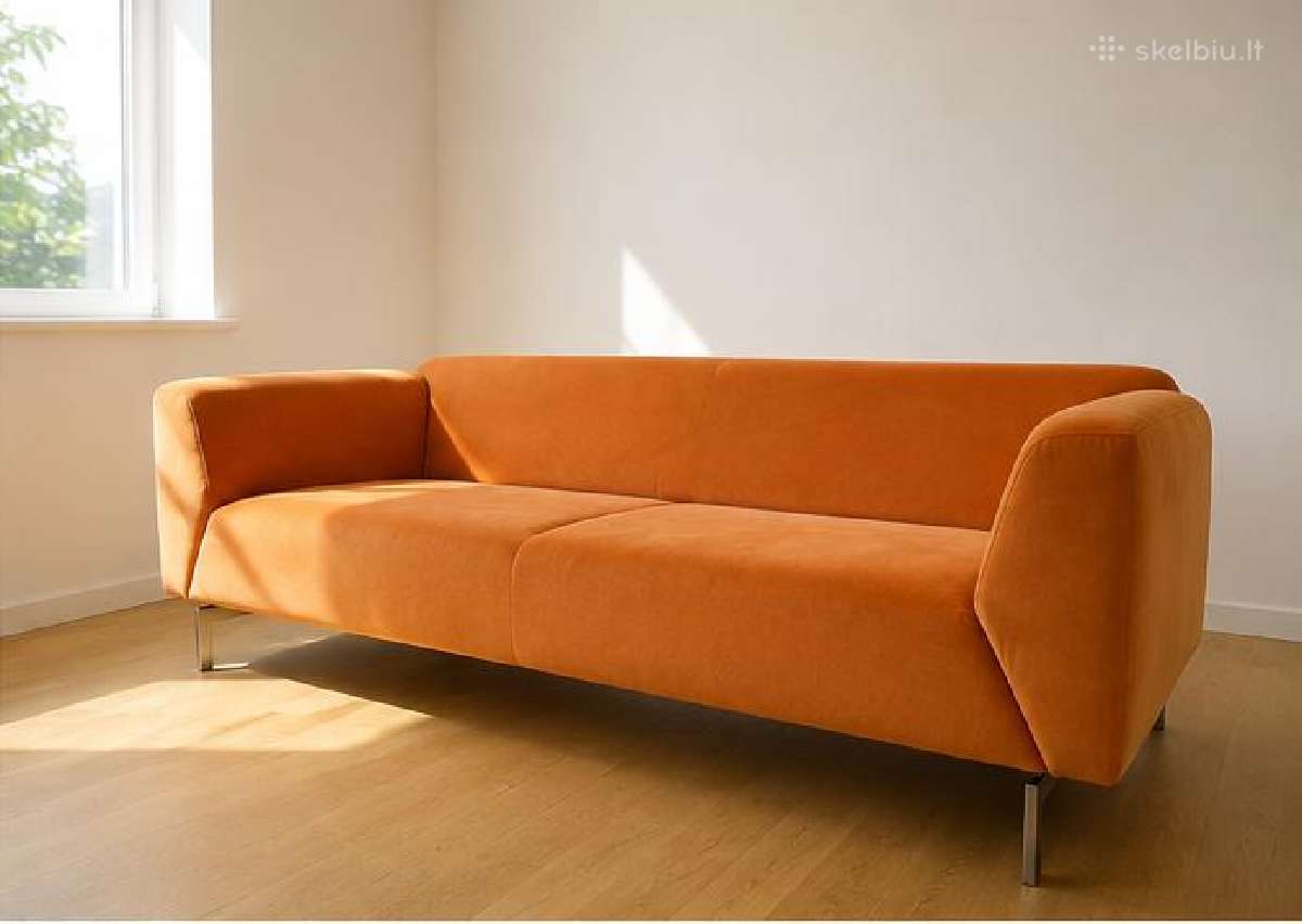 Originali Rolf Benz dizainerio sofa, oranžinė - nuotraukos Nr. 2