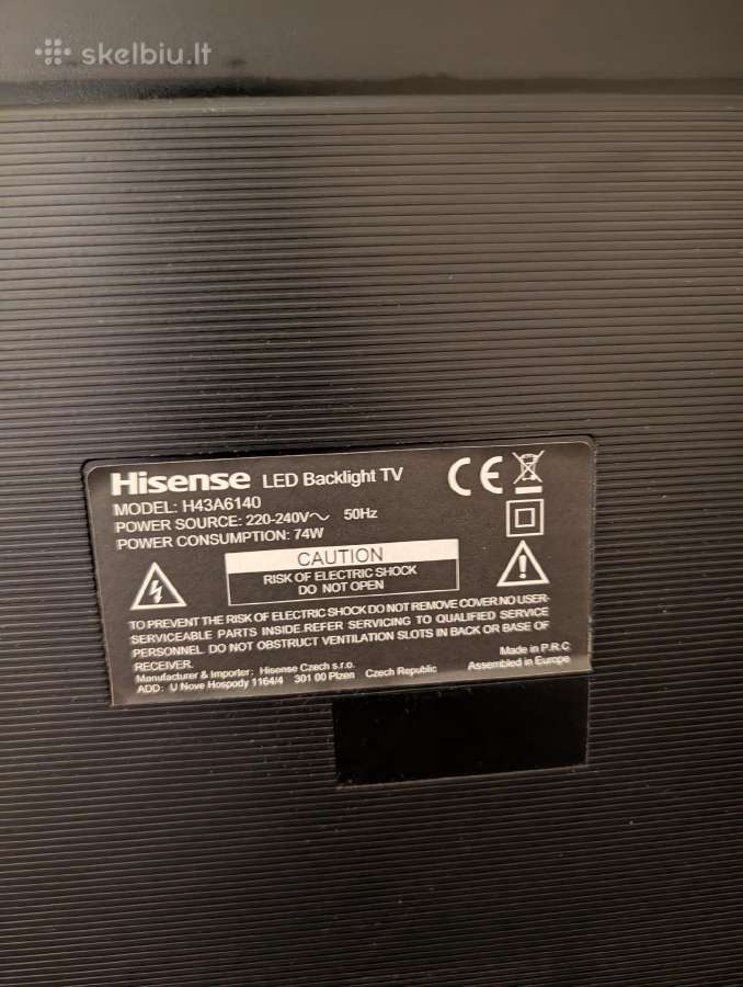 Hisense 43c - nuotraukos Nr. 5