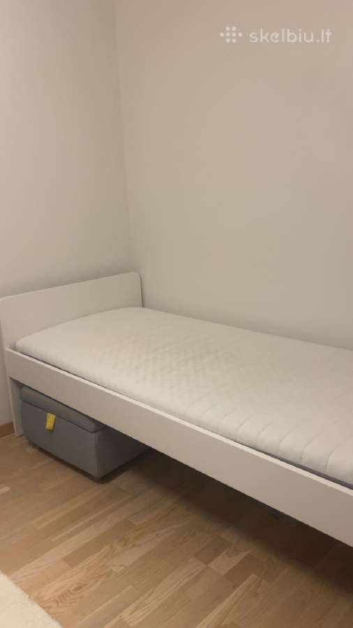 Ikea Slakt viengulė lova su pufu - nuotraukos Nr. 2