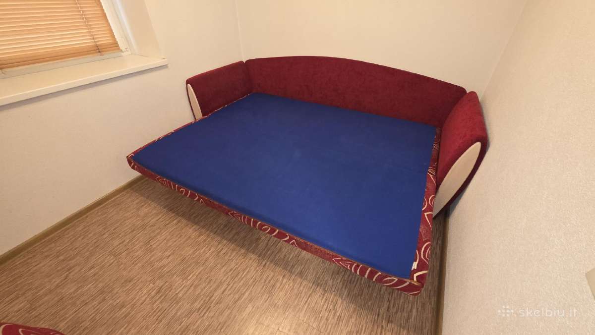 Parduodama sofa su miegojimo f-ja ir patalynės dėž - nuotraukos Nr. 5