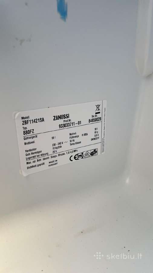 Zanussi Zbf11421sa - nuotraukos Nr. 4