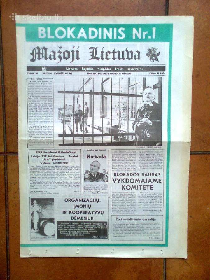 Pirmieji blokadiniai "Mažoji Lietuva" numeriai - nuotraukos Nr. 2