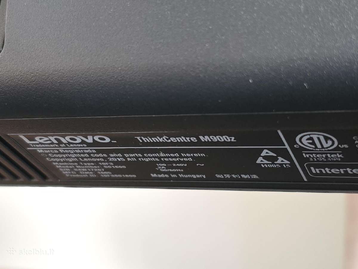 Lenovo Aio i5-6 Gen, 16gb RAM, 480gb SSD - nuotraukos Nr. 6