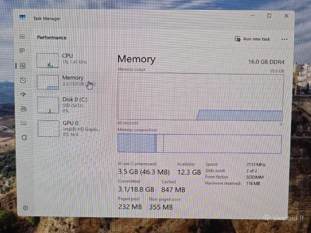 Lenovo Aio i5-6 Gen, 16gb RAM, 480gb SSD - nuotraukos Nr. 8