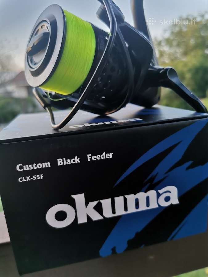 Ritė Okuma custum black feeder 55f - nuotraukos Nr. 2
