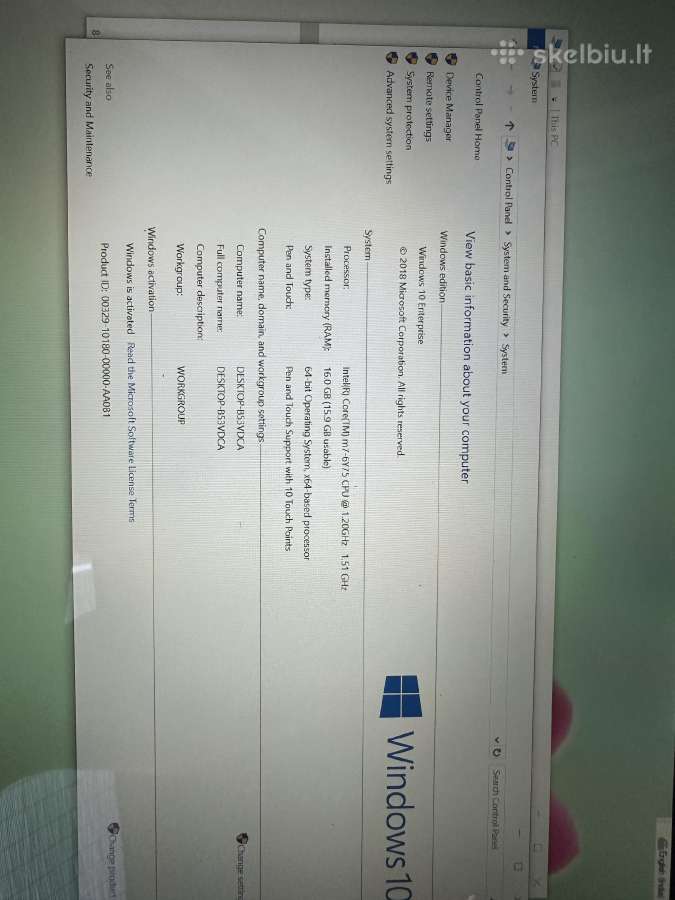 Lenovo Thinkpad X1 tablet - nuotraukos Nr. 6