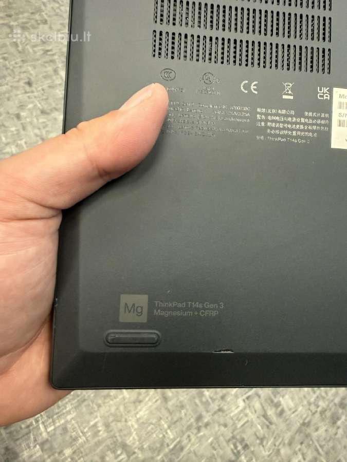 Lenovo Thinkpad T14s Gen 3 i7-1260p / 32gb / 1tb - nuotraukos Nr. 6