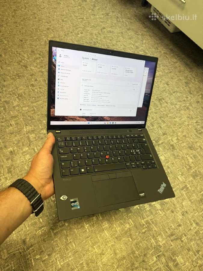 Lenovo Thinkpad T14s Gen 3 i7-1260p / 32gb / 1tb - nuotraukos Nr. 9