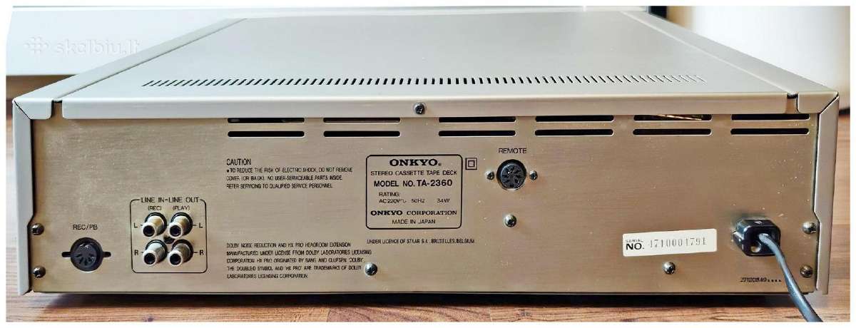 Marantz Sd 6020 Onkyo Ta-2055 Ta-2360 - nuotraukos Nr. 29