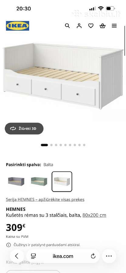 Ikea lova- išskleidžiama - nuotraukos Nr. 3