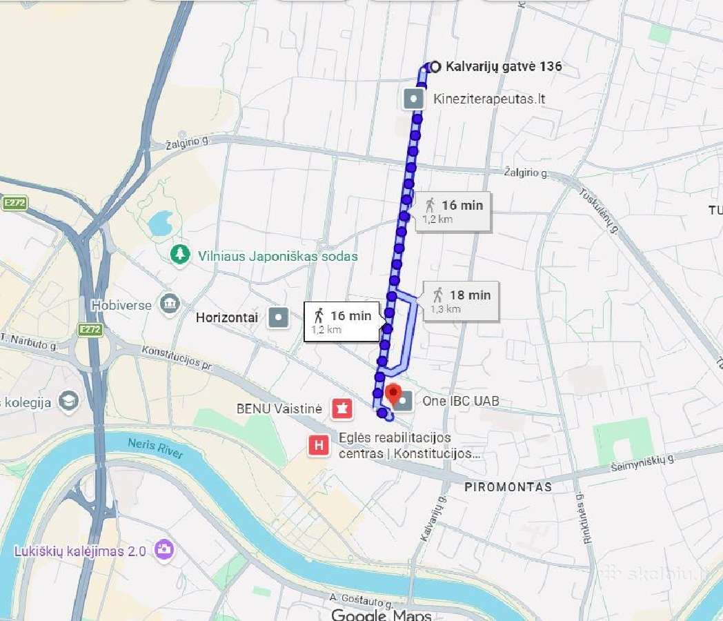 2 k Naujai suremontuotas butas šnipiškėse 49 m2 - nuotraukos Nr. 9