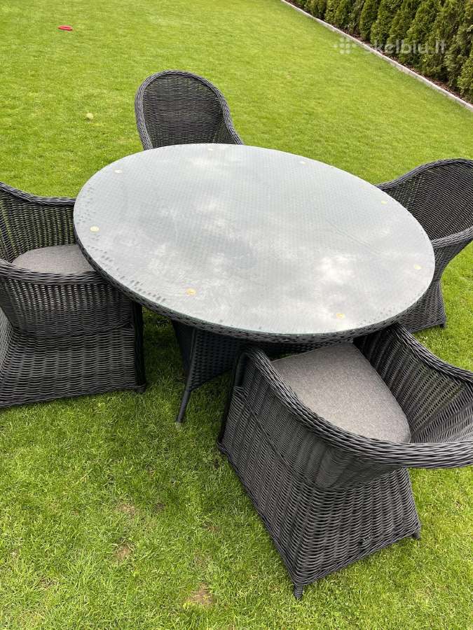 Pintas denoord ratano lauko baldų komplektas - nuotraukos Nr. 2
