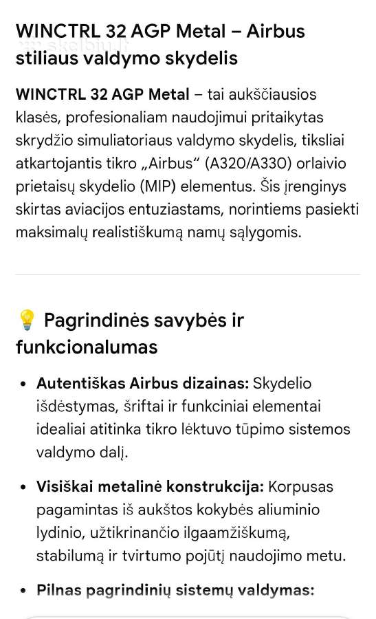Winwing valdymo pultas - nuotraukos Nr. 4
