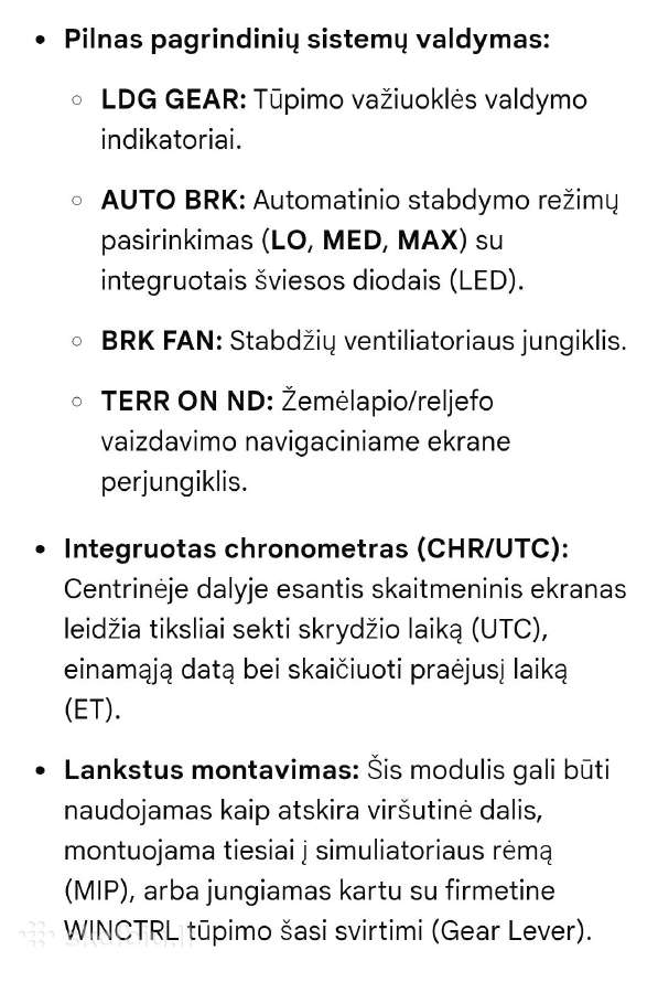 Winwing valdymo pultas - nuotraukos Nr. 5