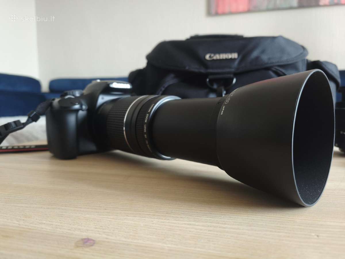 Canon EOS 1100d fotoaparatas plius du objektyvai - nuotraukos Nr. 6