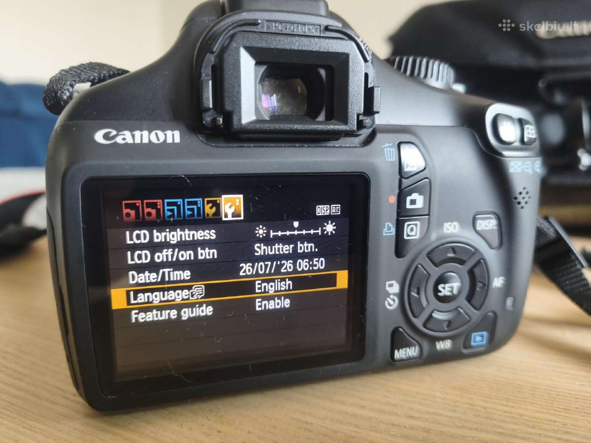 Canon EOS 1100d fotoaparatas plius du objektyvai - nuotraukos Nr. 11