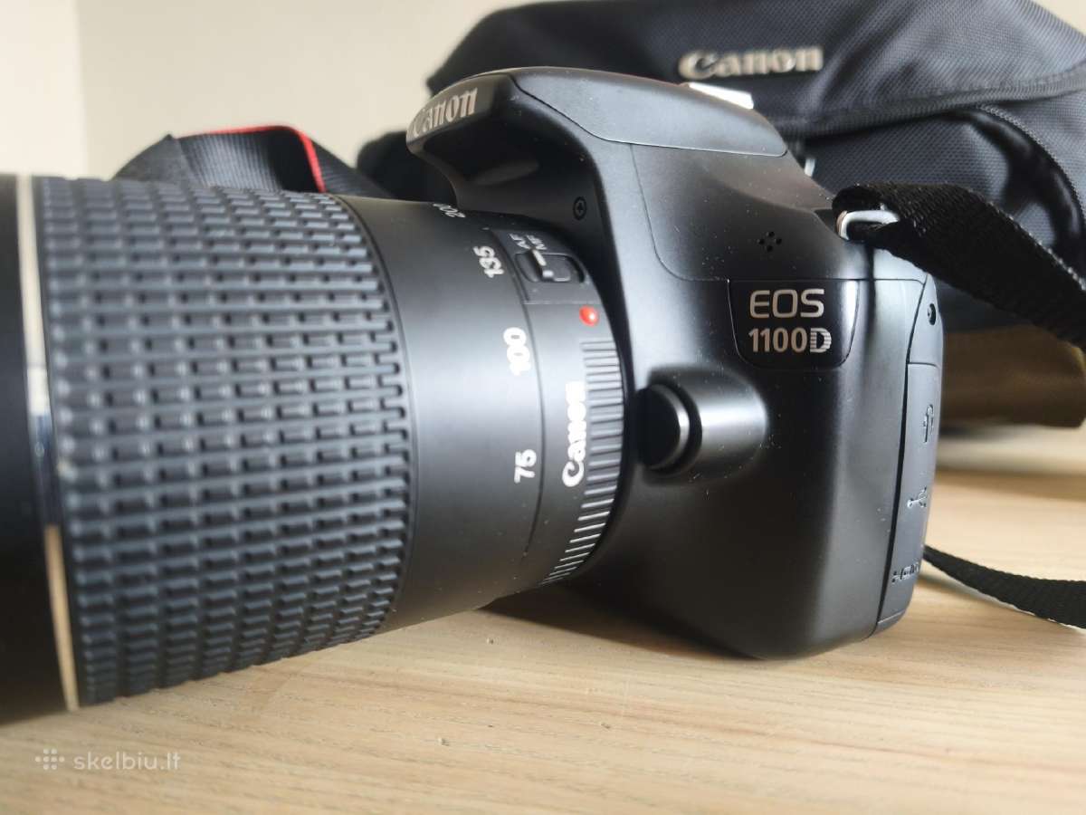 Canon EOS 1100d fotoaparatas plius du objektyvai - nuotraukos Nr. 12